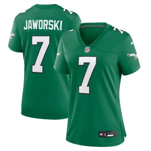 Marvelous Ron Jaworski Philadelphia Eagles Nike Women's Alternate Game Jersey Kelly Green